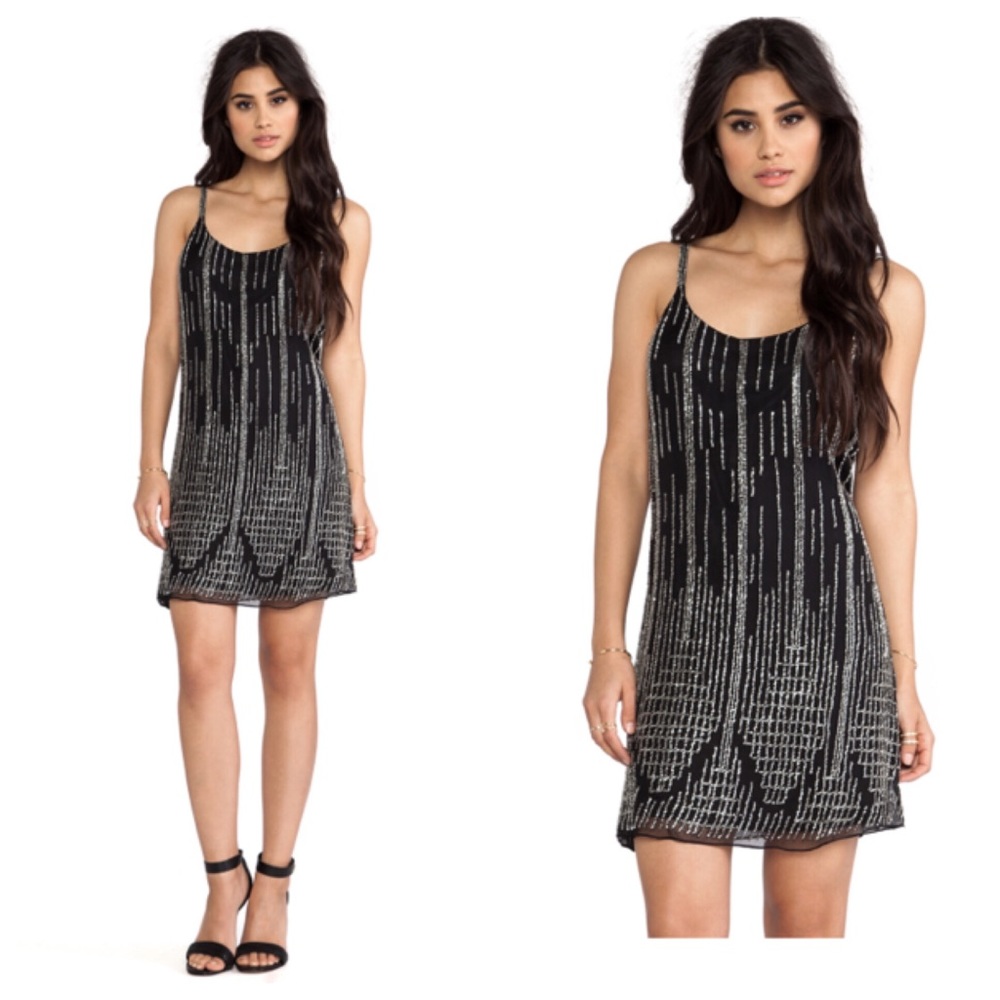 Parker Hayden Sequin Beaded Dress